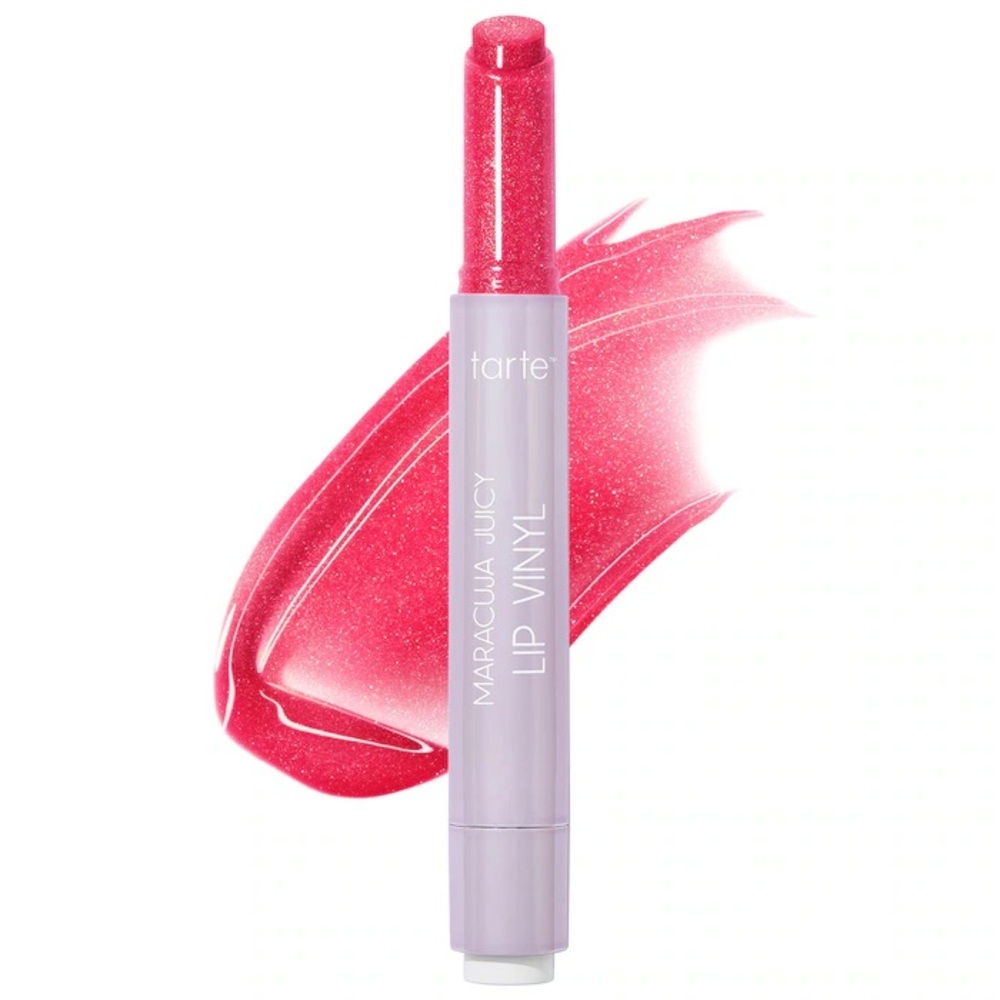 Shimmering Bright Pink Tarte Maracuja Juicy Lip Vinyl Shimmer Brand New in Box